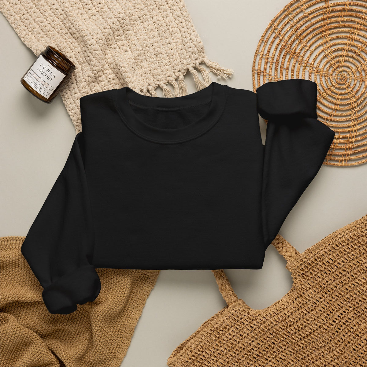Sudadera minimalista de cuello redondo Guidesia.com