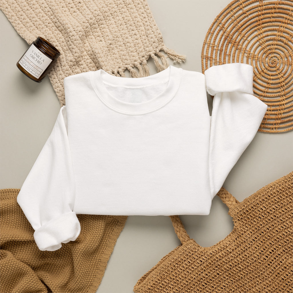 Sudadera minimalista de cuello redondo Guidesia.com