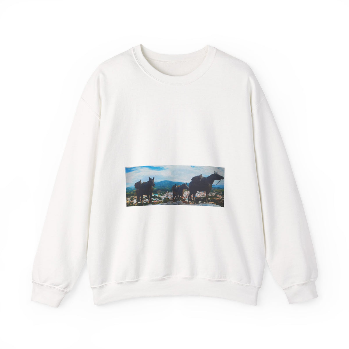 Wild Horses Scenic Landscape Crewneck Sweatshirt