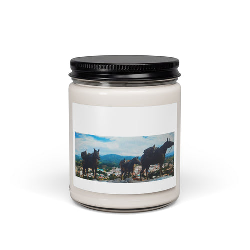 Wild Horses Mountain Landscape Scented Soy Candle
