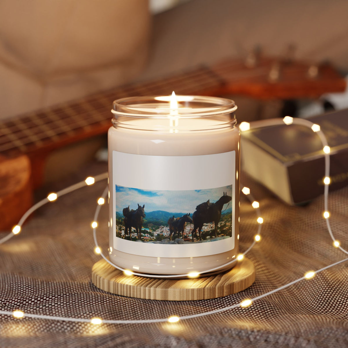 Wild Horses Mountain Landscape Scented Soy Candle