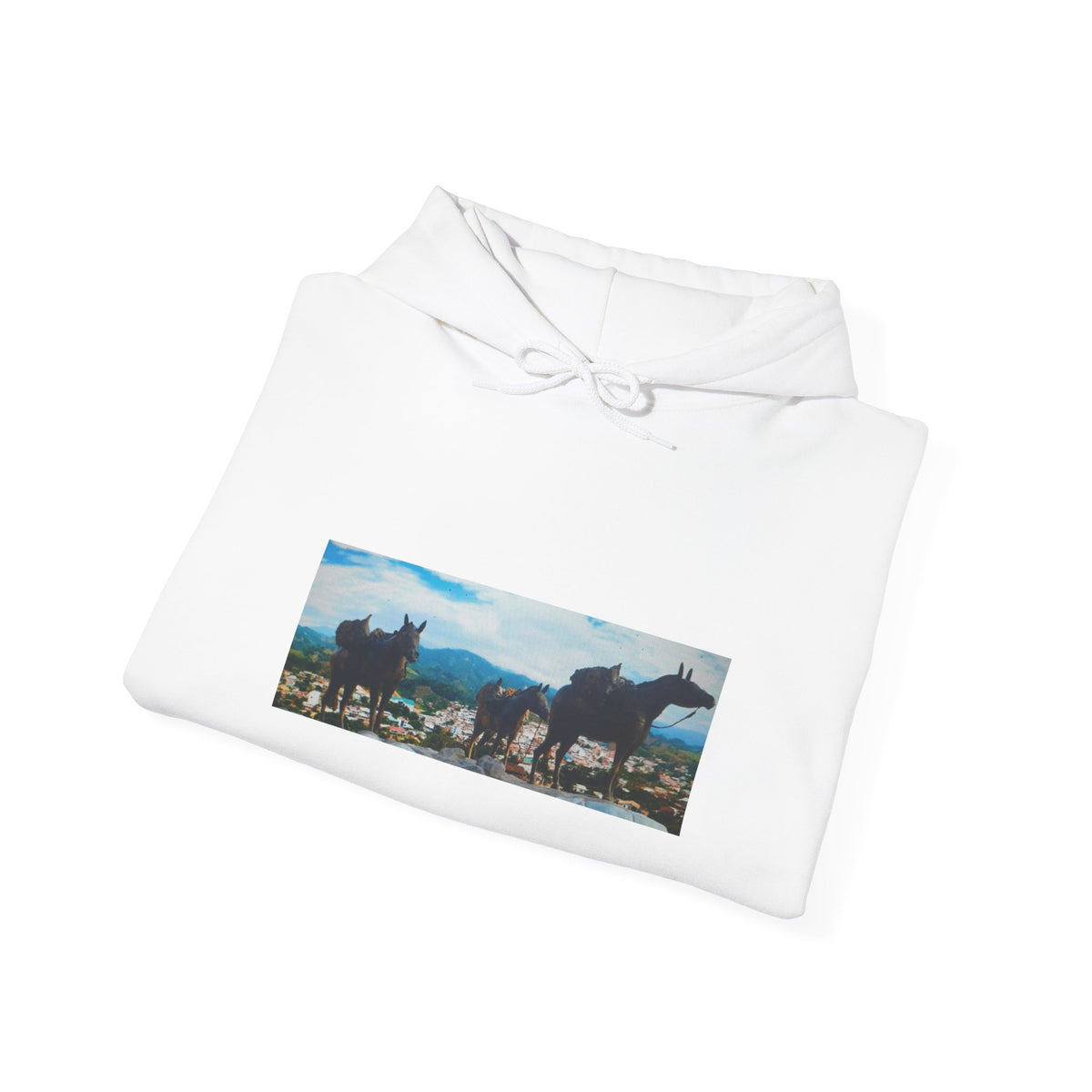 Wild Horses Scenic Landscape Hoodie