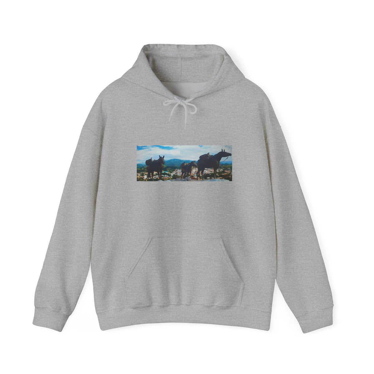 Wild Horses Scenic Landscape Hoodie
