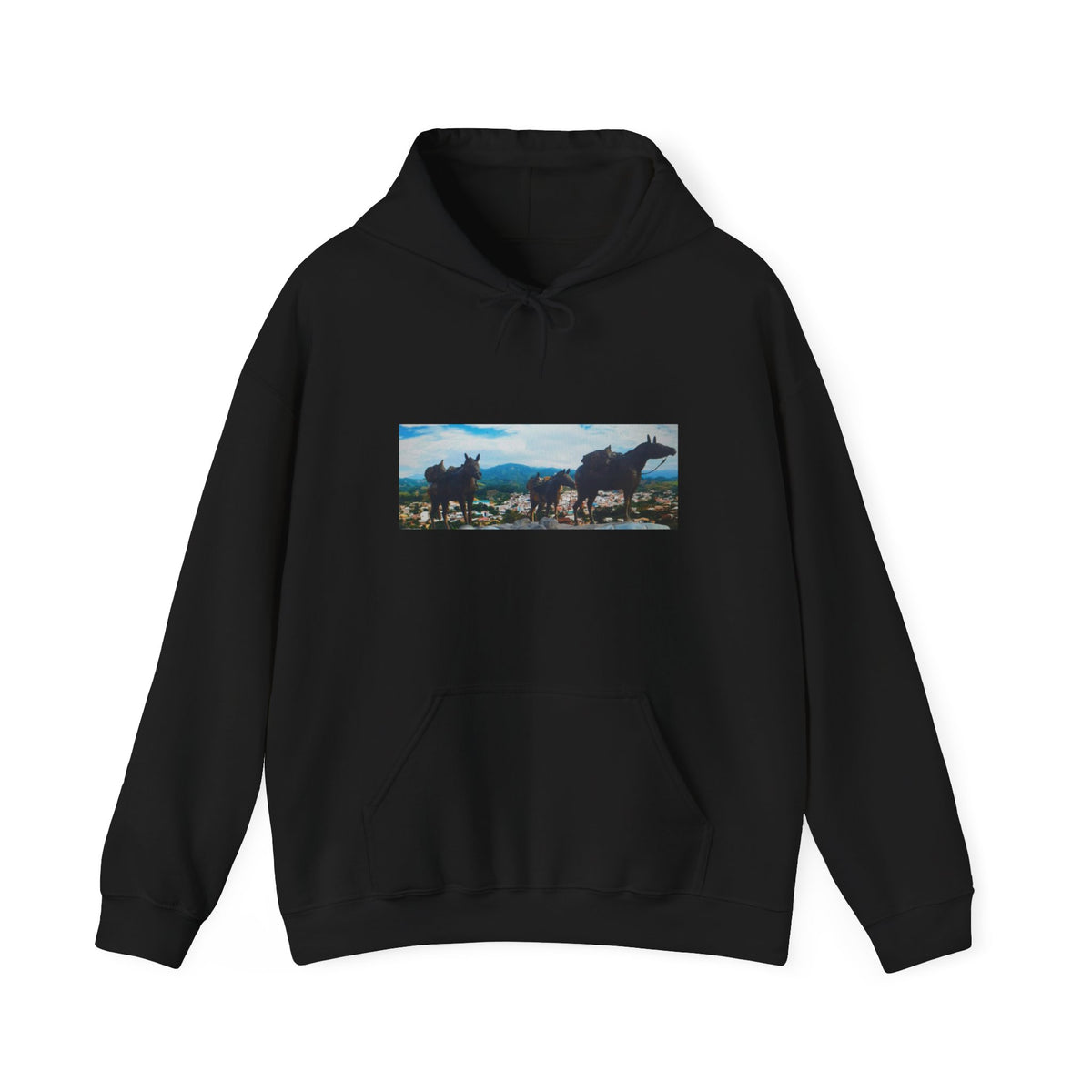 Wild Horses Scenic Landscape Hoodie