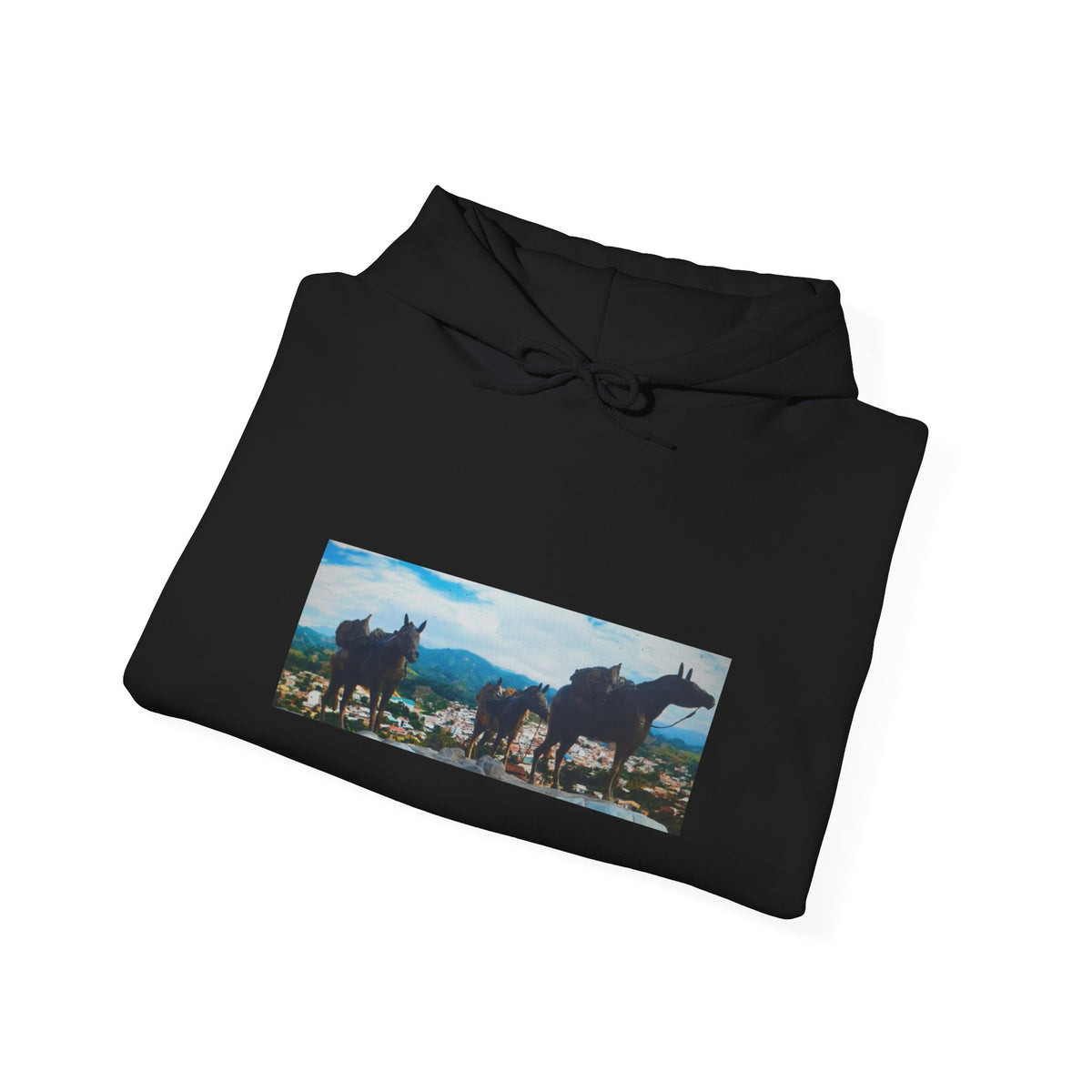 Wild Horses Scenic Landscape Hoodie