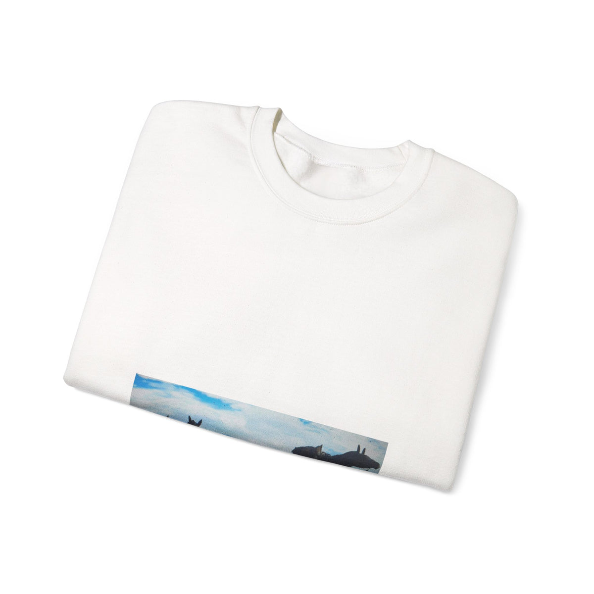 Wild Horses Scenic Landscape Crewneck Sweatshirt