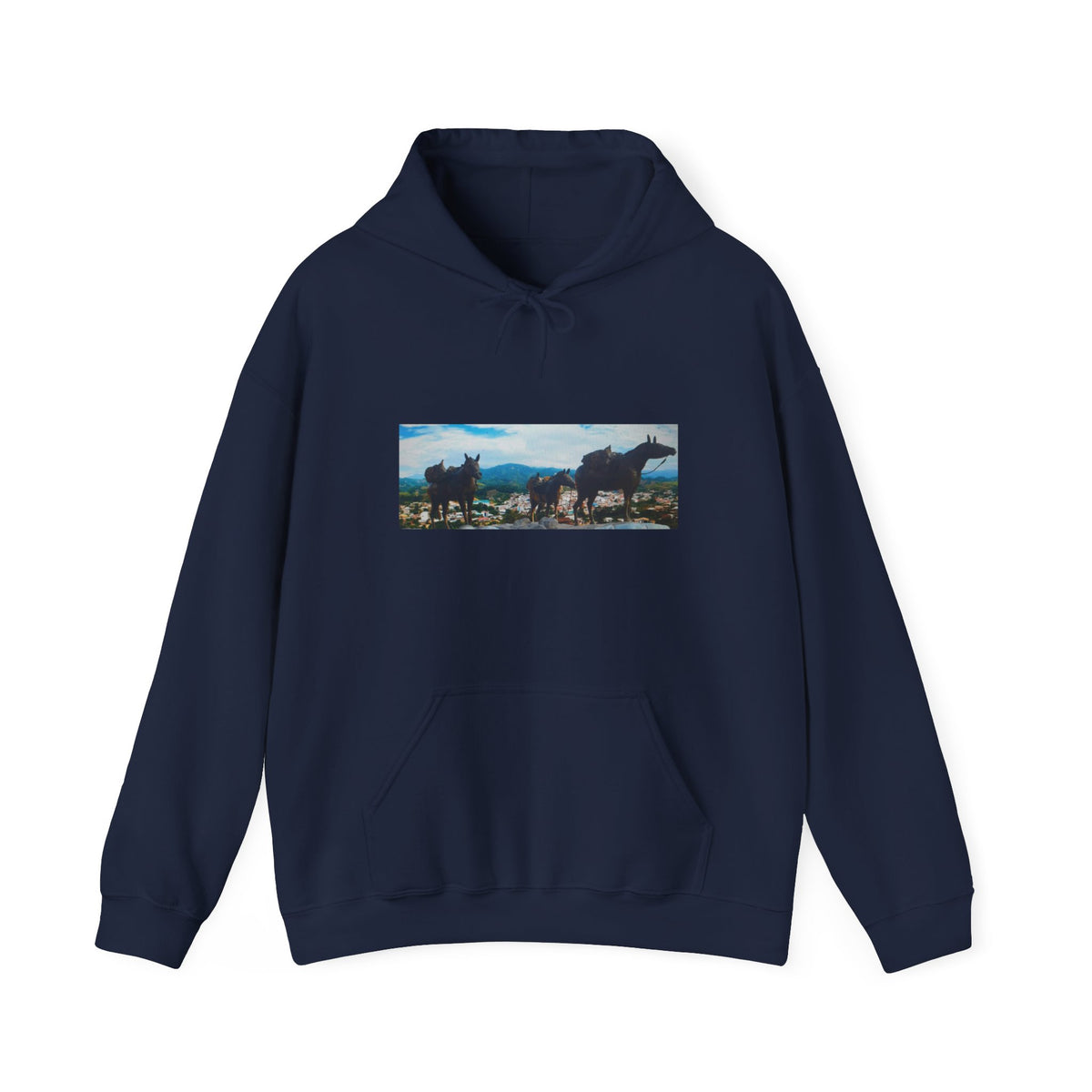 Wild Horses Scenic Landscape Hoodie