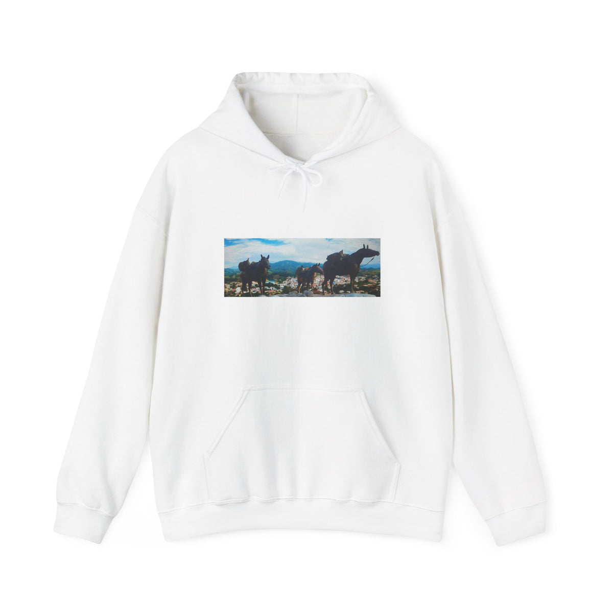 Wild Horses Scenic Landscape Hoodie