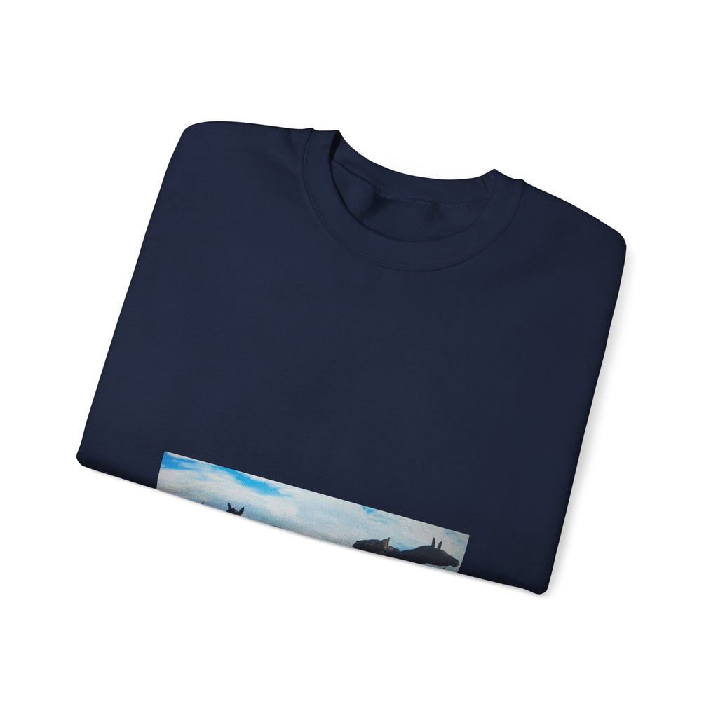 Wild Horses Scenic Landscape Crewneck Sweatshirt