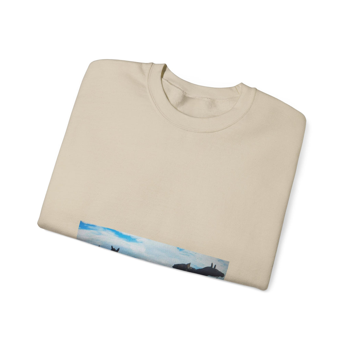 Wild Horses Scenic Landscape Crewneck Sweatshirt
