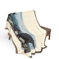Woven Horse Blanket with Scenic Country Landscape